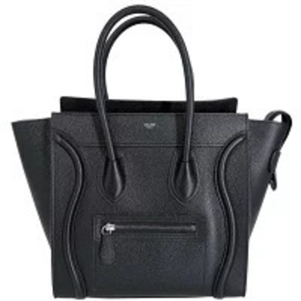 Celine Handbag Luggage Shopper Leather Black